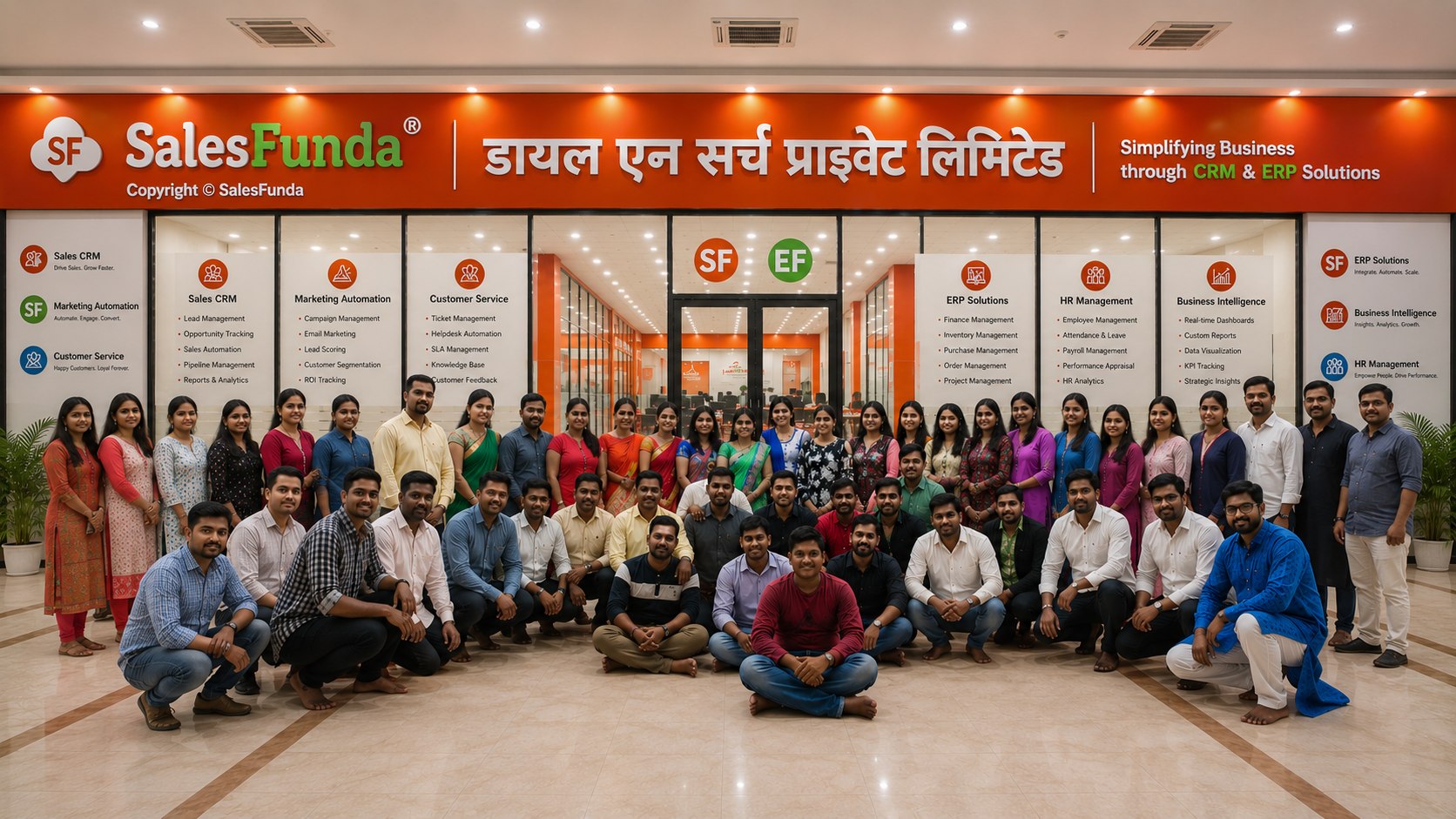 Dial N Search Private Limited team at the Badlapur office