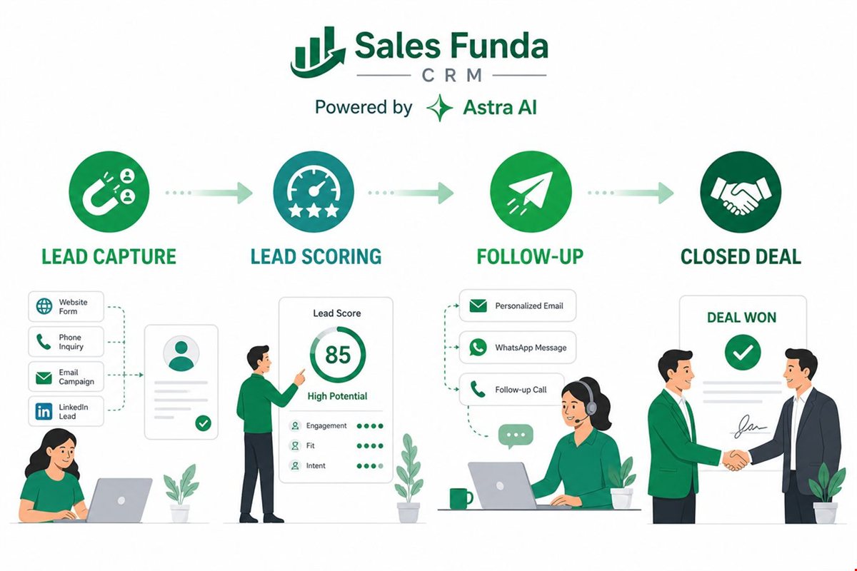 How Astra AI improves the Sales Funda CRM sales process
