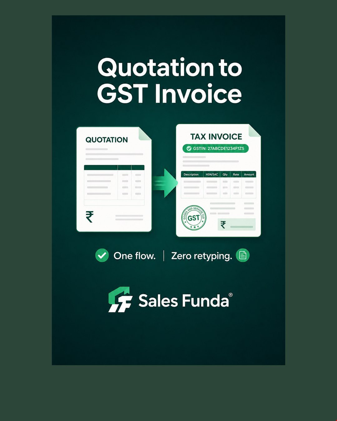 Quotation to GST tax invoice workflow for Indian SMEs